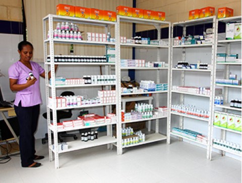 Children International’s pharmacies are stocked with free medication to help sponsored children recover from illness.  