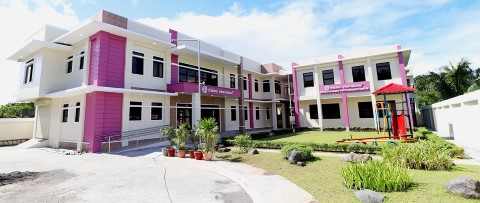 Children International community center and youth resource center buildings in the Philippines