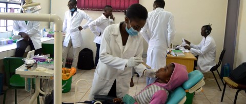 child gets a dental check up