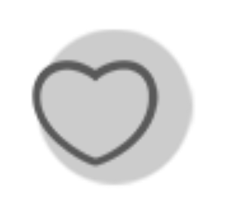 black and white heart icon