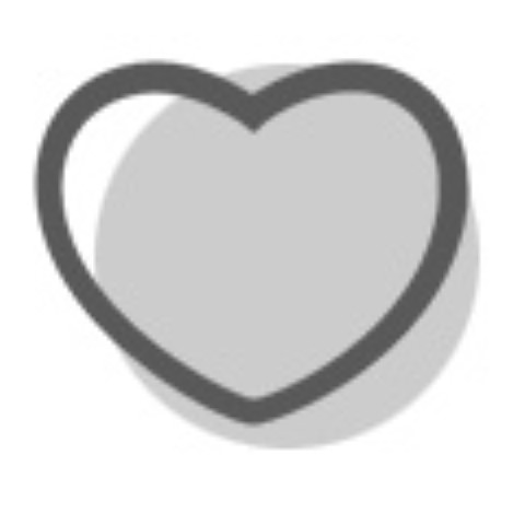 a heart shaped object on a white background