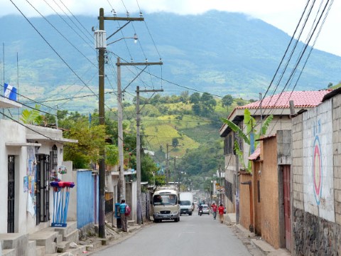 Vista de una comunidad en Guatemala