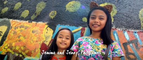 Jemima and Jenny smiling 