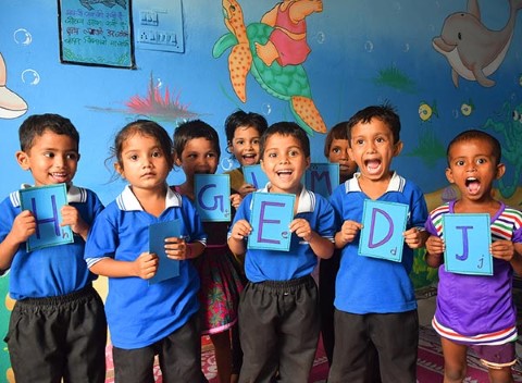 Children International’s ECD program helps get kids on the right track for being successful in school by giving them a head start on English, math, art and music.