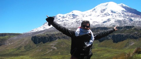 Former sponsored child at the Ecuadorian Andes mountains 