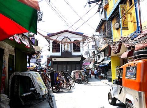 A typical street scene in Paradise Village