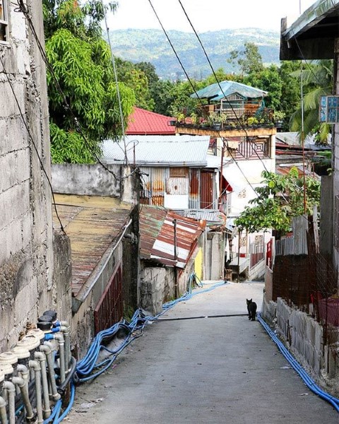 Empty street in Batasan Hills