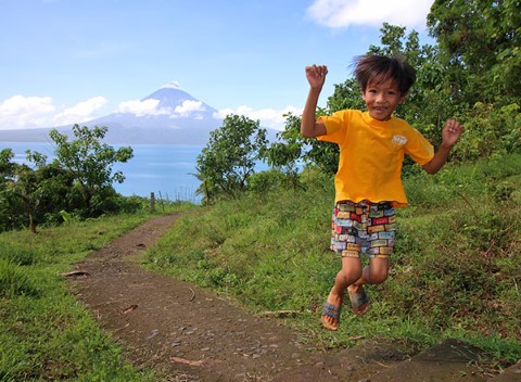 Jed has many reasons to jump for joy. 