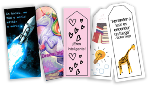 5 different bookmarks 