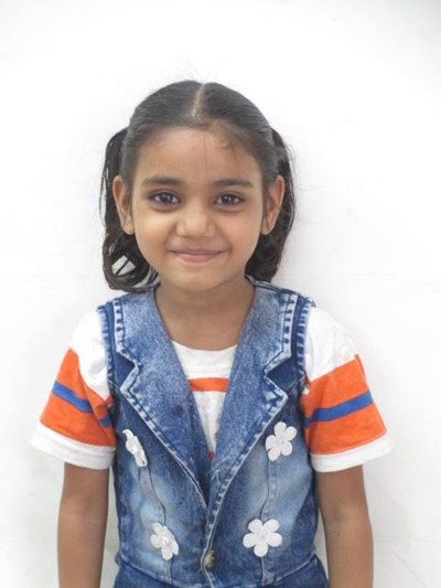 Help Aarushi by becoming a child sponsor. Sponsoring a child is a rewarding and heartwarming experience.