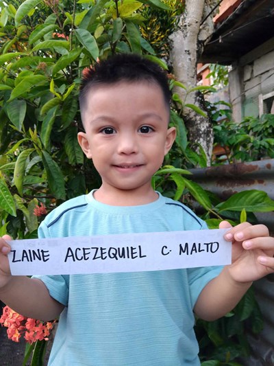 Help Zaine Acezequiel C. by becoming a child sponsor. Sponsoring a child is a rewarding and heartwarming experience.